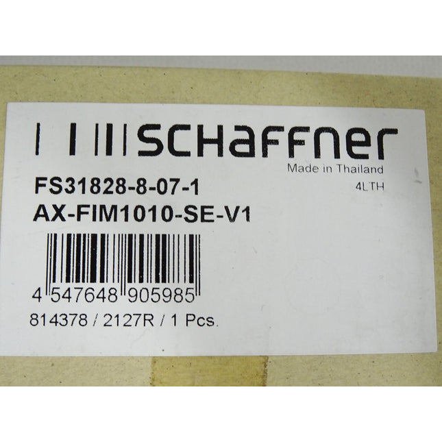 Schaffner Entstörfilter FS31828-8-07-1 AX-FIM1010-SE-V1 / Neu OVP
