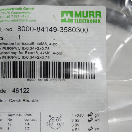 Murr Elektronik Kabel 8000-84149-3580300 / Neu OVP - Maranos.de