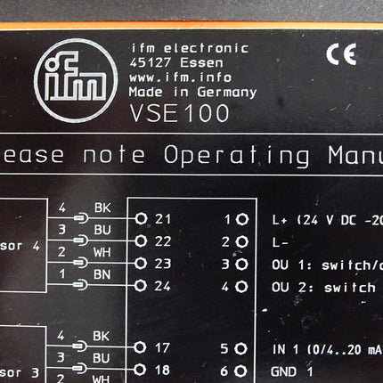 Ifm electronic VSE100 Diagnoseelektronik für Schwingungssensoren - Maranos.de