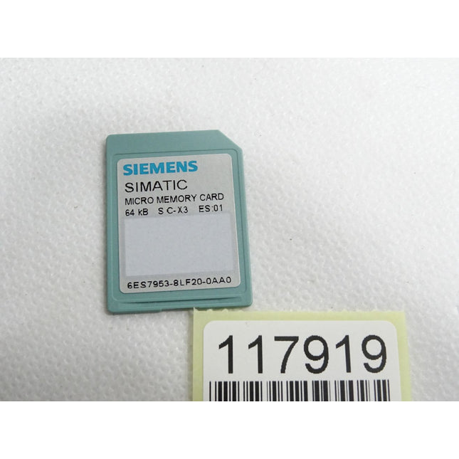 Siemens Simatic Micro Memory Card 64KB 6ES7953-8LF20-0AA0 6ES7 953-8LF20-0AA0