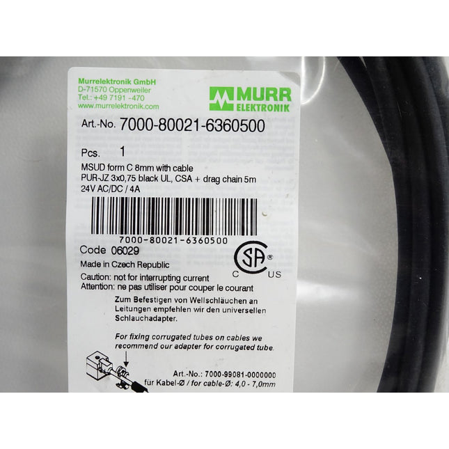 Murr Elektronik Kabel 7000-80021-6360500 / Neu OVP - Maranos.de