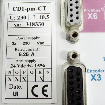 Infranor Positioner CD1-pm-CT CD1-pm230/10.5 3x230VAC 5.25A