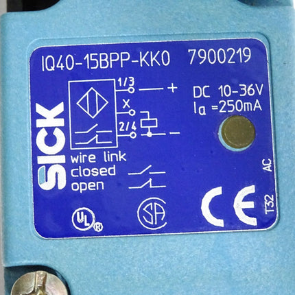 Sick 7900219 IQ40-15BPP-KK0 Induktiver Näherungsensor + Ifm electronic IME FPKG - Maranos.de