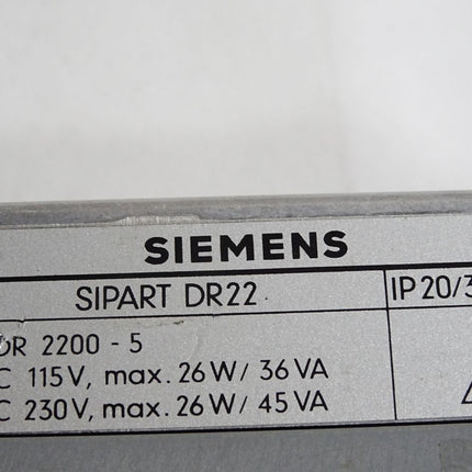 Siemens Regler Sipart DR22 6DR2200-5 C73451-A3001-C3 - Maranos.de