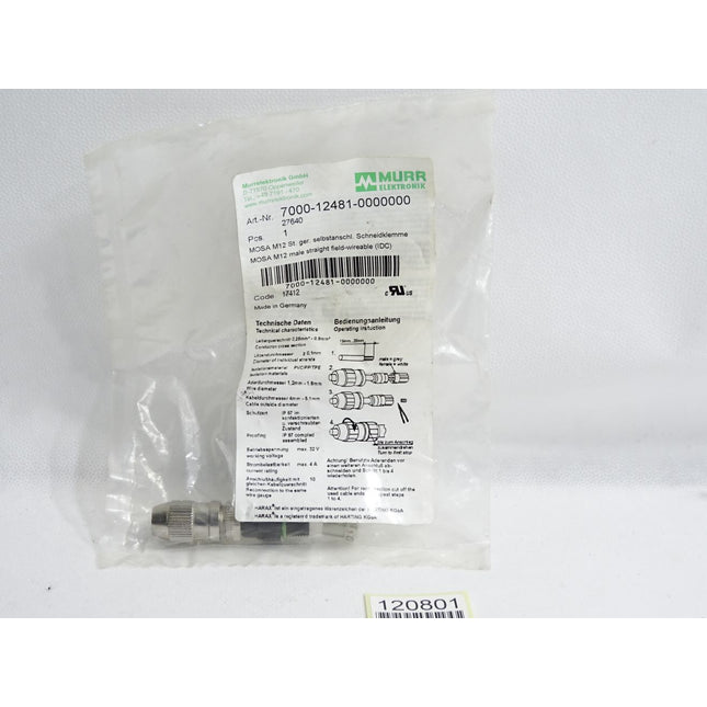 Murr Elektronik Steckverbinder 7000-12481-0000000 / Neu OVP - Maranos.de
