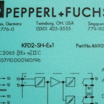 Pepperl+Fuchs K-System Schaltverstärker 46903 S KFD2-SH-EX1 - Maranos.de