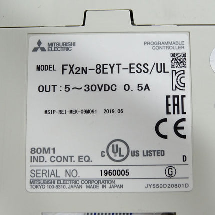 Mitsubishi Electric FX2N-8EYT-ESS/UL Programable Logic Controller - Maranos.de