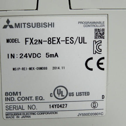 Mitsubishi Electric FX2N-8EX-ES/UL Programable Logic Controller - Maranos.de