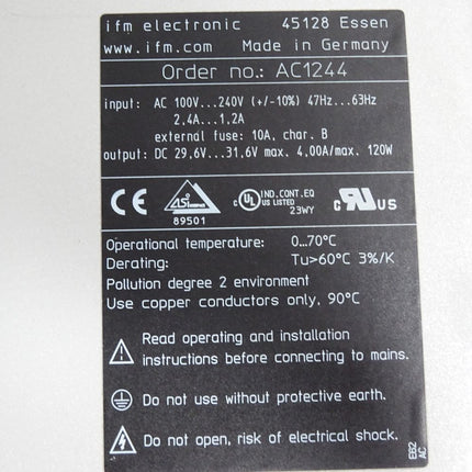 Ifm electronic AS-i Power Supply AC1244 - Maranos.de