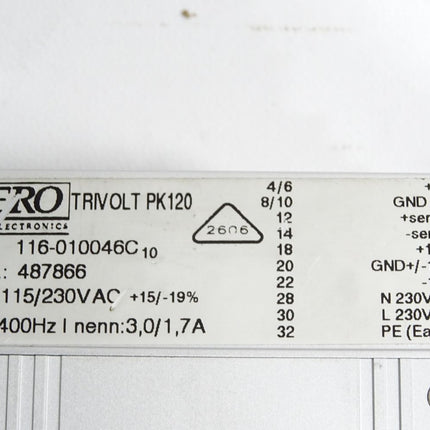 VERO Electronics Netzteil TRIVOLT PK120 116-010046C - Maranos.de