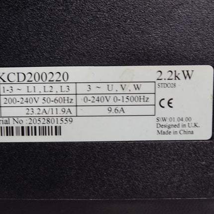 Control Techniques Commander SK Inverter Drive SKCD200220 2.2kW - Maranos.de