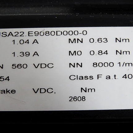 Beckhoff Servomotor 8JSA22.E9080D000-0 8000 1/min - Maranos.de