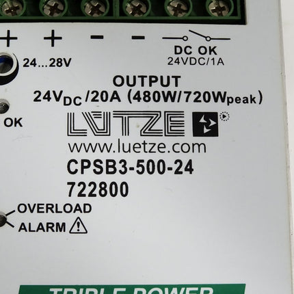 Lütze Schaltnetzteil CPSB3-500-24 722800 - Maranos.de