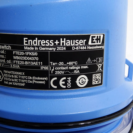 Endress+Hauser Soliswitch FTE20-1FK5/0 FTE20-BI13AE11 Grenzschalter / Unbenutzt - Maranos.de