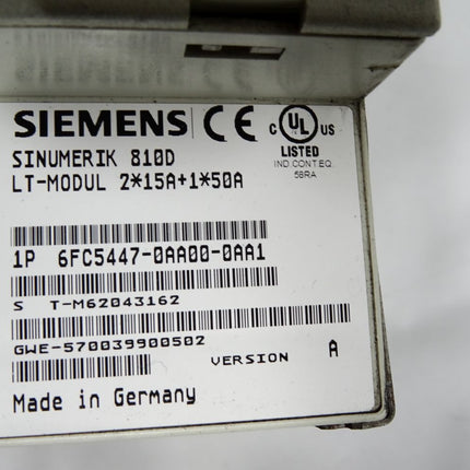 Siemens Sinumerik 810D LT-Modul 6FC5447-0AA00-0AA1 / Defekt