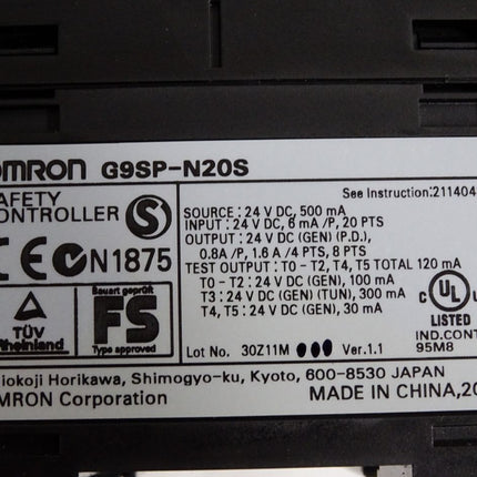 Omron G9SP-N20S Safety Controller
