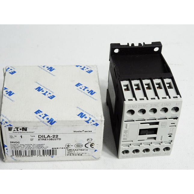 Eaton Hilfsschütz 24VDC XTRE10B22TD DILA-22 / Neu OVP