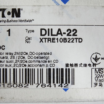 Eaton Hilfsschütz 24VDC XTRE10B22TD DILA-22 / Neu OVP