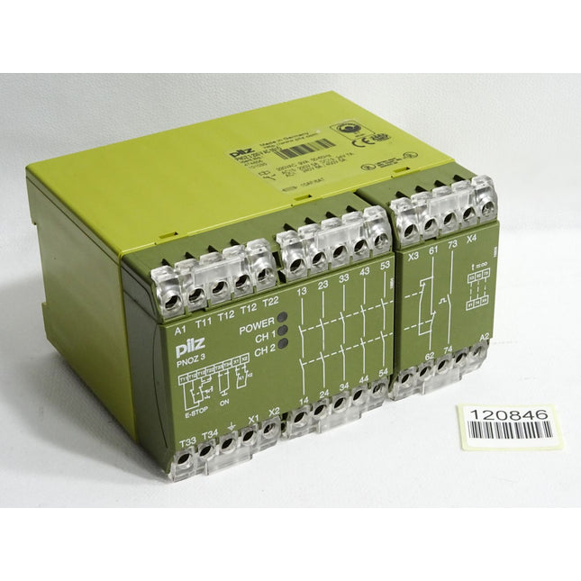 Pilz Sicherheitsrelais 474856 PNOZ 3 230VAC 5S 1Ö / Neuwertig - Maranos.de