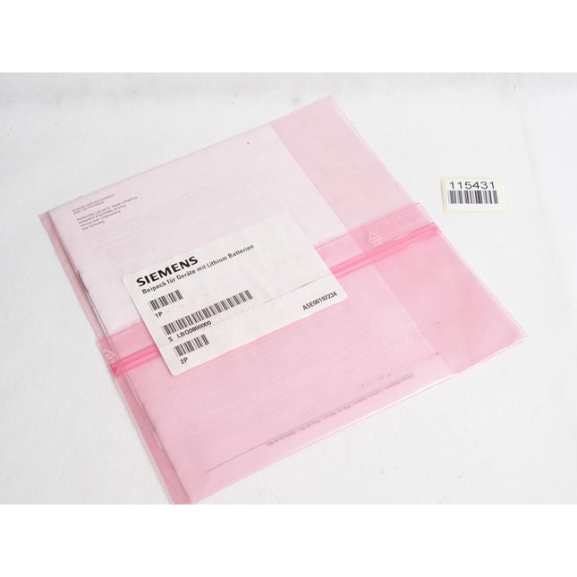 Siemens Beipack für Geräte mit Lithium Batterien A5E00197234 Neu OVP versiegelt - Maranos.de