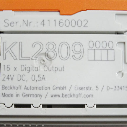 Beckhoff KL2809 analoge Eingangsklemme / Neu OVP - Maranos.de