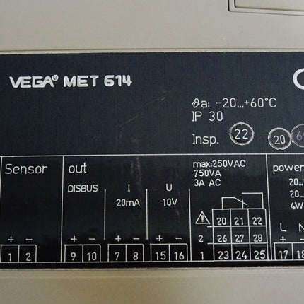 Vega Vegamet MET 614 Auswertgerät