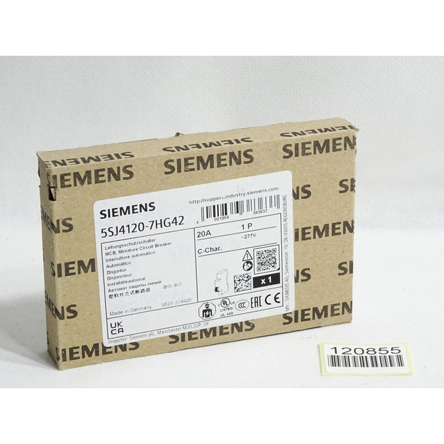 Siemens Leitungsschutzschalter 5SJ4120-7HG42 20A 1P / Neu OVP