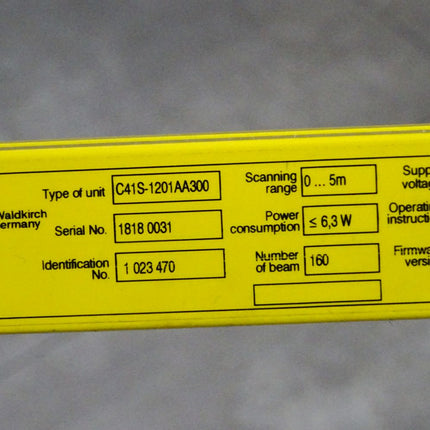 Sick 1023470 C41S-1201AA300 Safety light curtains C4000 Micro Sender - Maranos.de