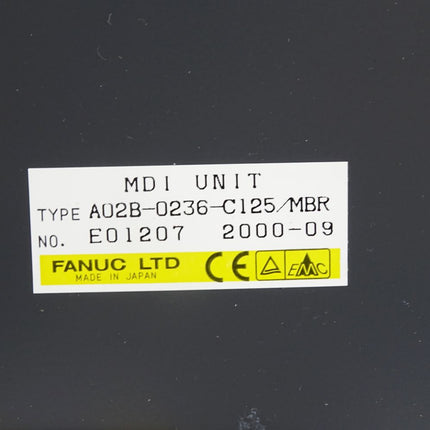 Fanuc Bedienfeld MDI Unit A02B-0236-C125 / Neuwertig - Maranos.de