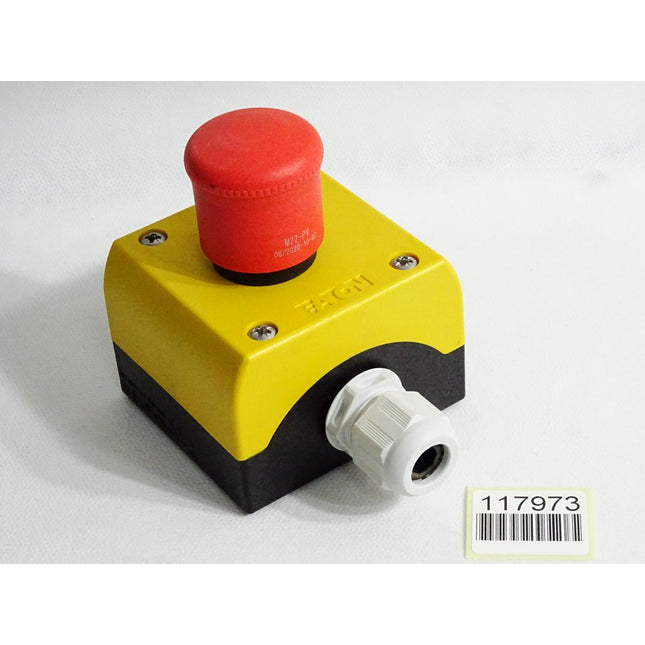 Eaton Not-Halt/Not-Aus Pilzdrucktaster M22-PV 06/2020-10-07 / Neuwertig