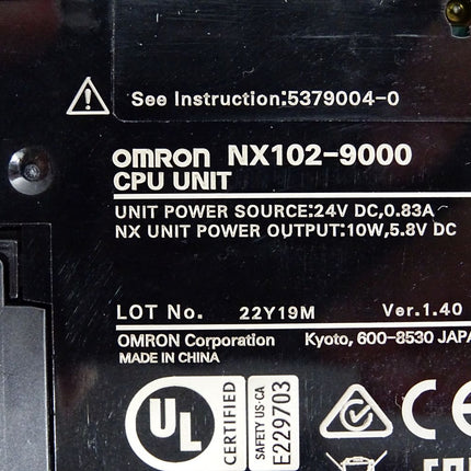 Omron CPU-Unit NX102-9000 - Maranos.de