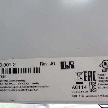 B&R 8V1090.001-2 Rev.J0 ACOPOS Servoverstärker / Neu OVP - Maranos.de
