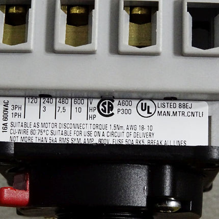 Siemens Lasttrennschalter 3LD 3LD2054-0TK53 7.5kW / Neuwertig