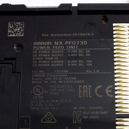 Omron Power Feed Unit NX-PF0730 - Maranos.de