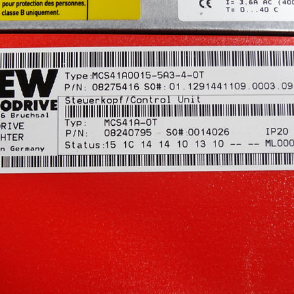 SEW Eurodrive Movidrive MCS41A0015-5A3-4-0T 1.5kW - Maranos.de