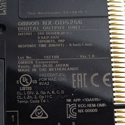 Omron Digital Ouptut Unit NX-OD5256 - Maranos.de