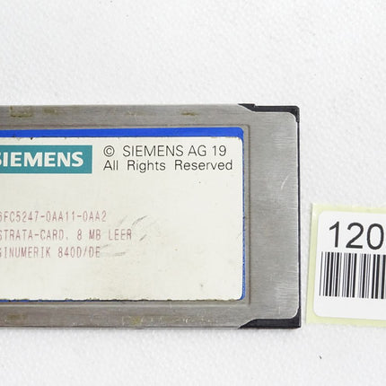 Siemens Sinumerik 840D/DE PC-Card 6FC5247-0AA11-0AA2 8MB - Maranos.de