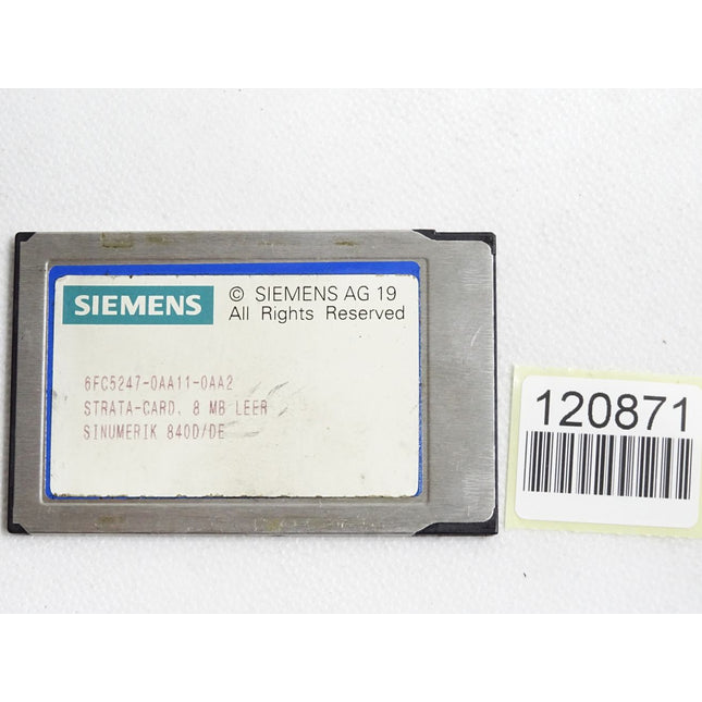 Siemens Sinumerik 840D/DE PC-Card 6FC5247-0AA11-0AA2 8MB - Maranos.de