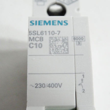 Siemens 5SL6110-7 MCB C10 Leitungsschutzschalter