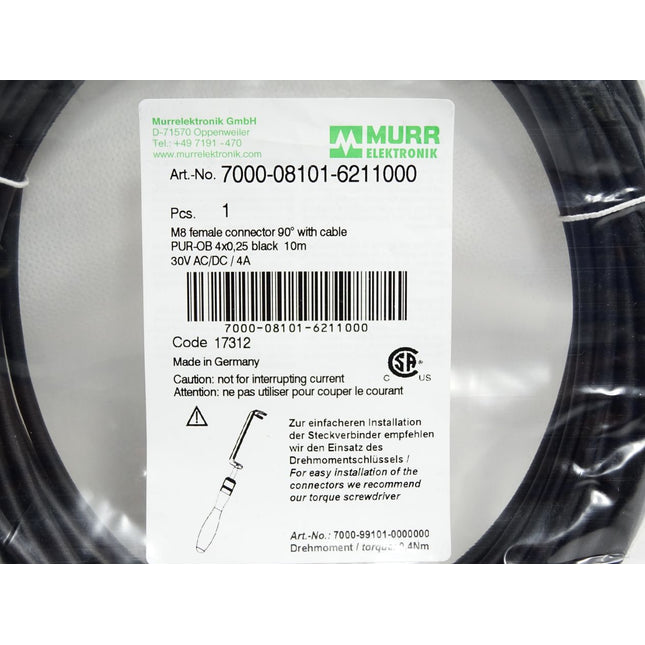 Murr Elektronik Kabel 7000-08101-6211000 / Neu OVP - Maranos.de