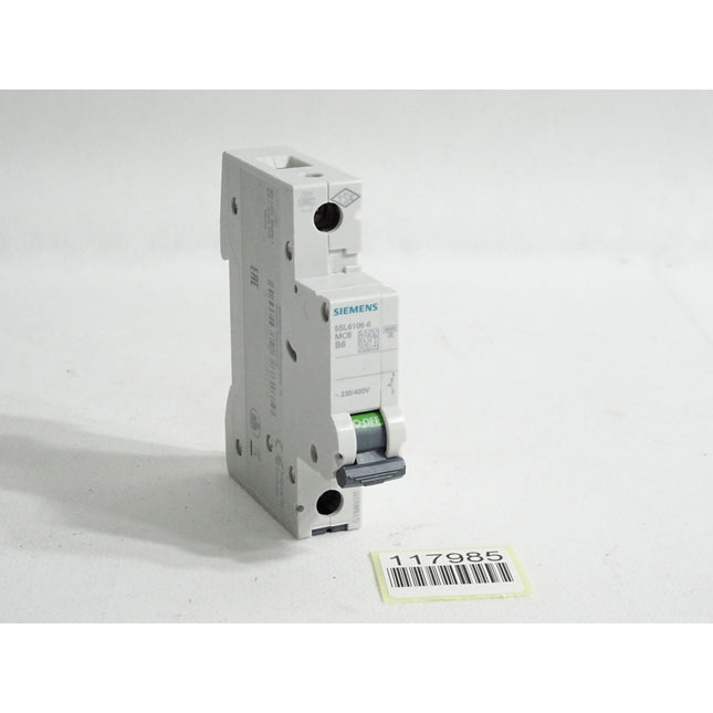 Siemens 5SL6106-6 MCB B6 Leitungsschutzschalter