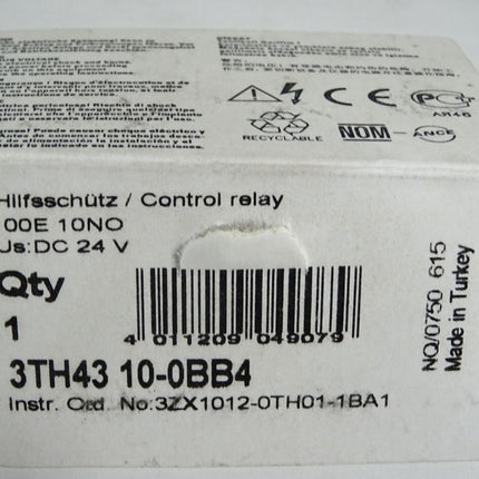 Siemens Hilfsschütz 3TH4310-0BB4 / Neu OVP - Maranos.de