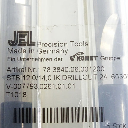 JEL Komet Stufenbohrer STB 12,0/14,0 mit IK Drillcut 24 V-007793.0261.01.01