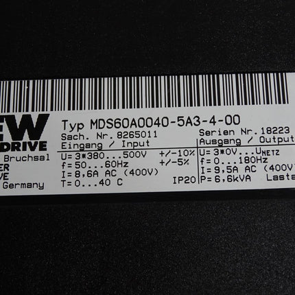 SEW Eurodrive Movidrive MDS60A0040-5A3-4-00 4kW - Maranos.de