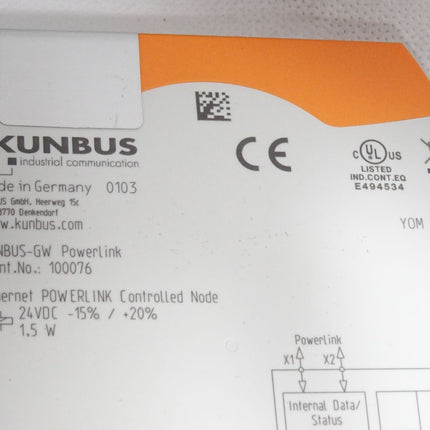 Pilz 5252 Z9000005 Kunbus KUNBUS-GW Powerlink 100076 / Neu OVP - Maranos.de