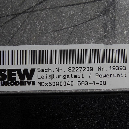 SEW Eurodrive Movidrive MDS60A0040-5A3-4-00 4kW - Maranos.de