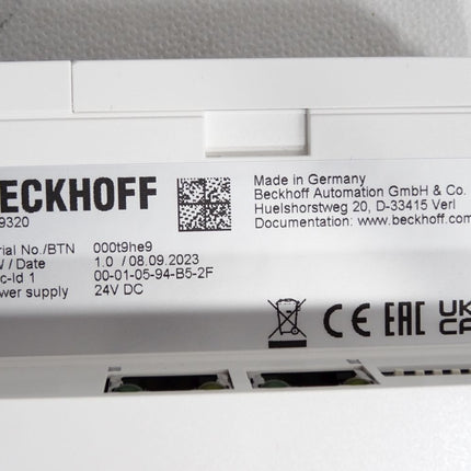 Beckhoff PROFINET-RT-Buskoppler EK9320 / Neu OVP - Maranos.de