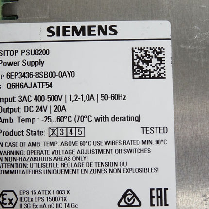 Siemens Sitop PSU8200 6EP3436-8SB00-0AY0 - Maranos.de