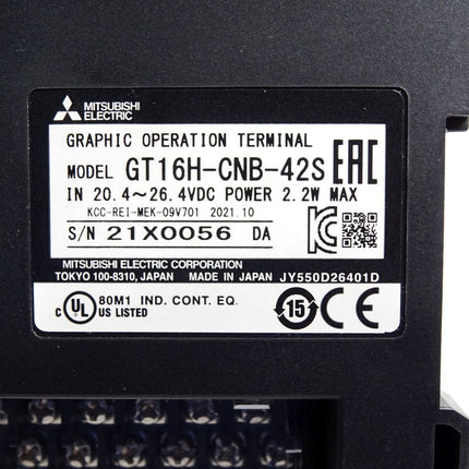 Mitsubishi Graphic Operation Terminal GT16H-CNB-42S 2.2W / Neu OVP - Maranos.de
