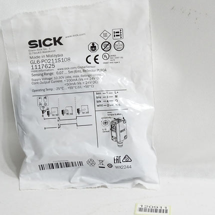 Sick Photoelectric Sensor 1117625 GL6-P0211S108 / Neu OVP